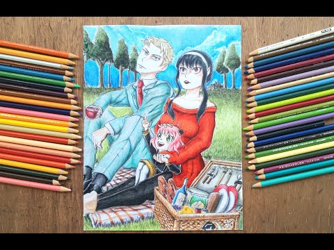 Spy x Family Forger Family on a Picnic | Original fanart