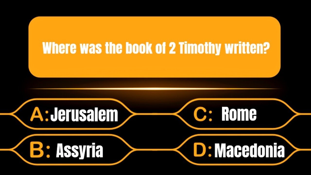 Can You Answer These questions? | Fun Bible Quiz To Test Your Knowledge ...