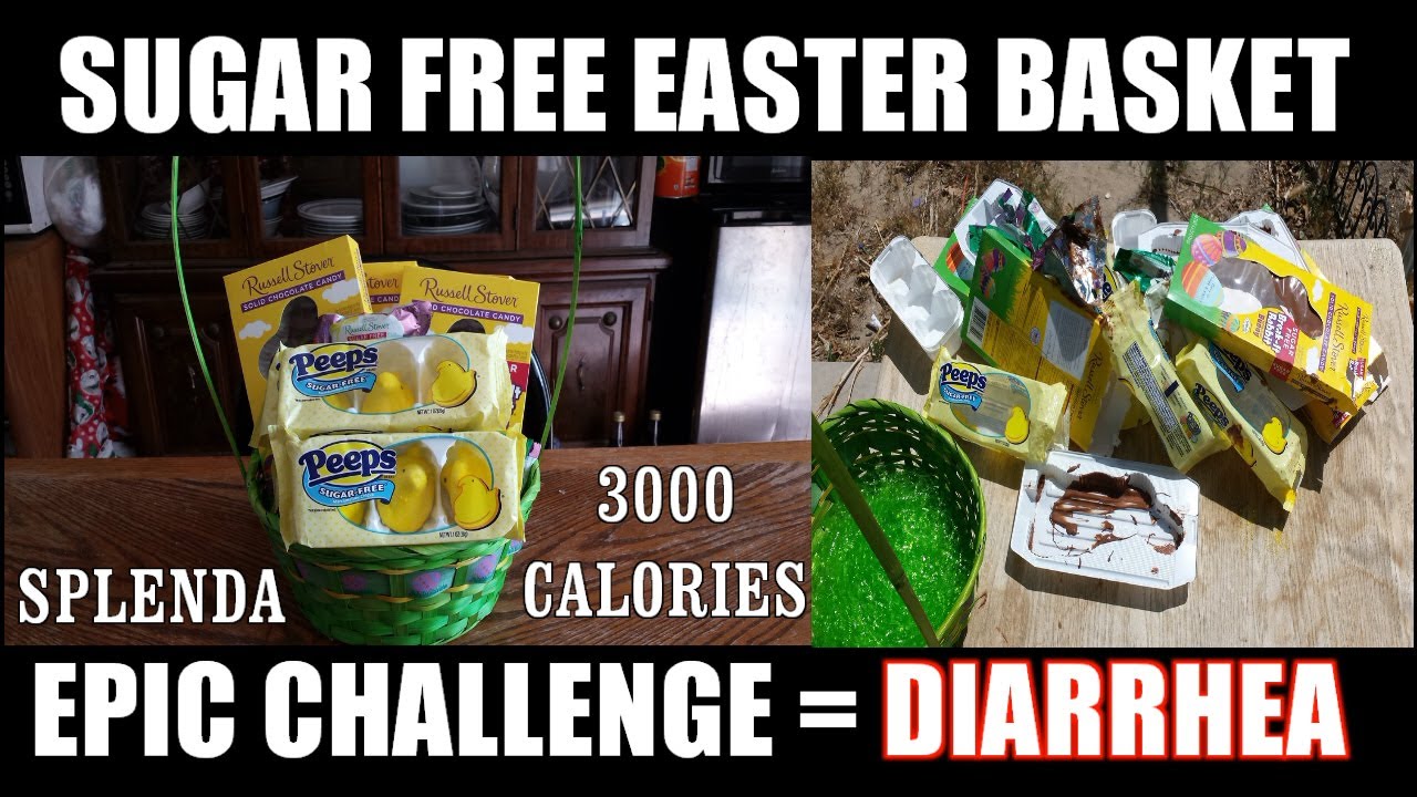 Sugar Free Diarrhea Easter Basket Challenge WARNING TOILET SCENE (vs