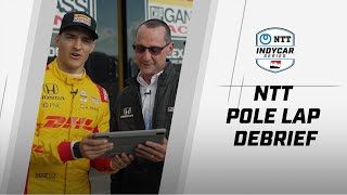 Alex Palou breaks down pole lap at Indianapolis road course | NTT Pole Lap Debrief | INDYCAR