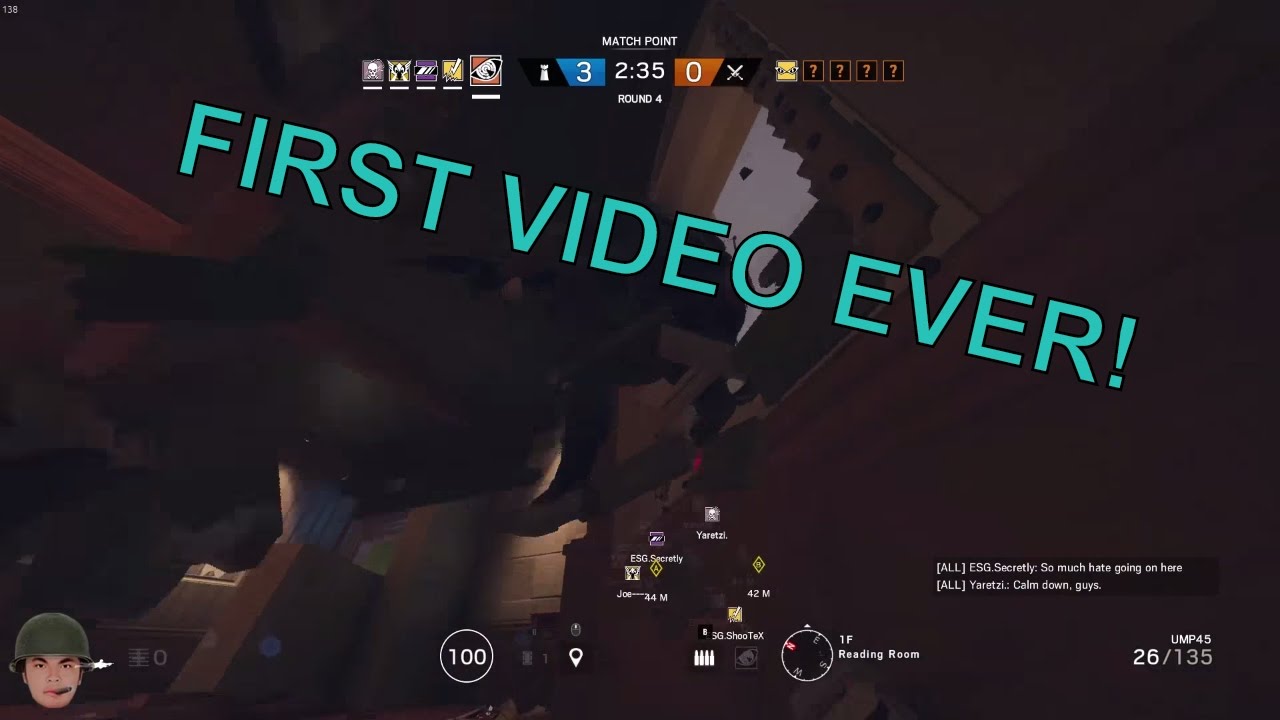 First Ever Youtube Video - Rainbow Six Siege