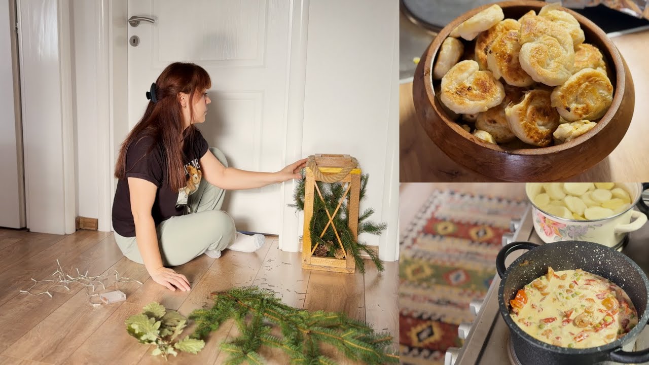Духовка сломалась, и гости приехали 😬 | Зимние украшения, готовка и декабрьская рутина 🍲✨