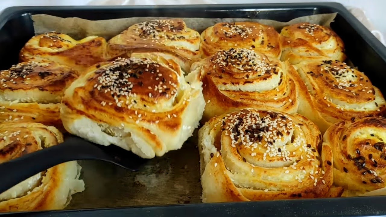 Vruće pecivo iz rerne❗Prepuna sirom za doručak ili večeru! #4k4k 