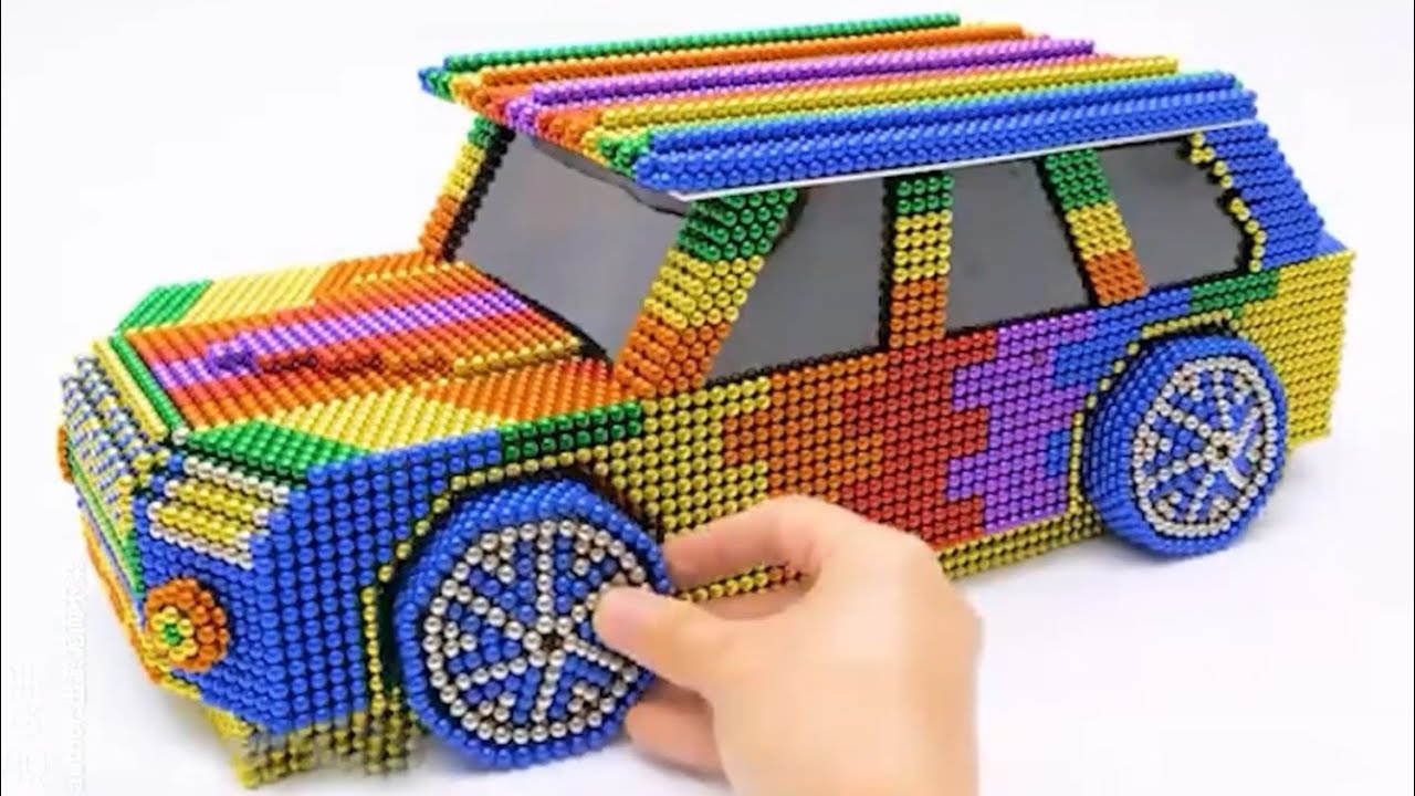 I MADE A DEFENDER CAR WITH MAGNETIC BALLS | SATISFYING MAGNETIC BALLS 