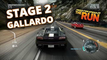 Stage 2 "National Park" w/ Lamborghini Gallardo - NFS The Run (PC | HD 60 FPS)