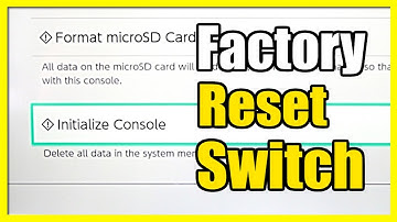 How to Format & Factory reset back to new on Nintendo Switch (Delete Everything)