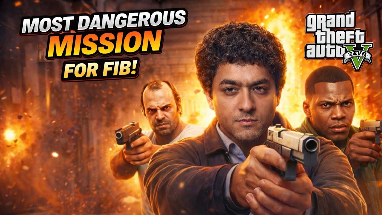 GTA 5 MOST DANGEROUS FIB MISSION WITH TREVOR, FRANKLIN & MICHAEL 😱🔥| GTA 5 STORY MODE GAMEPLAY