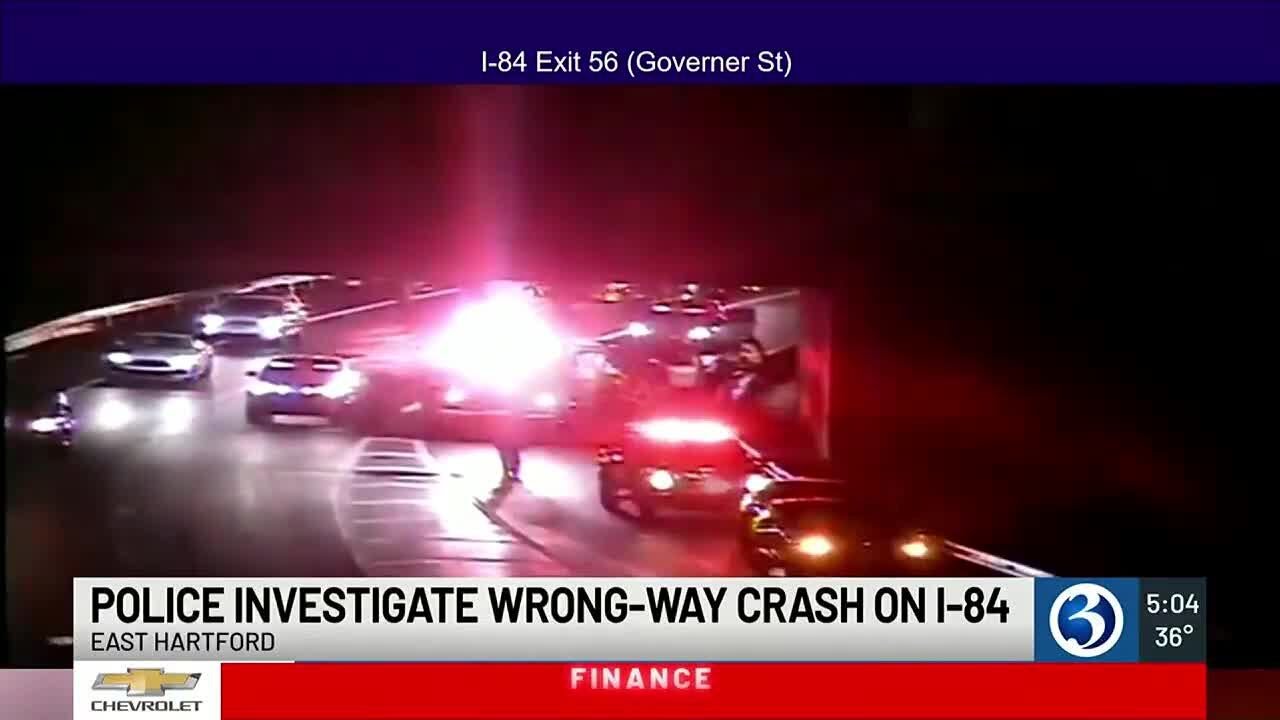 State police investigate wrong way crash on I-84 - YouTube