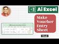 Voucher Slip Entry Register Sheet AI Tool Ke Sath Kaise Banaye ?