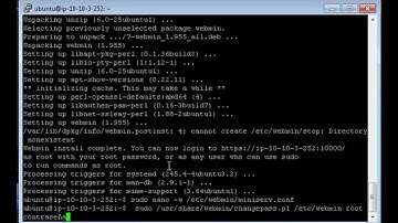 Configurar MySQL Server y configurar Webmin