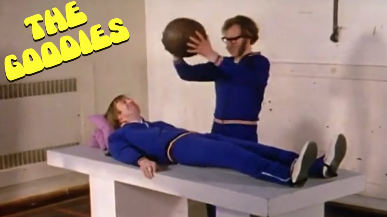 Hilarious Gymnasium Scene from The Goodies | Classic Comedy TV Moment