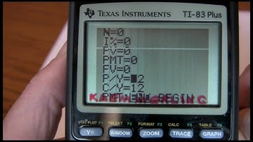 TI-83 and TI-84 5-Key Time Value of Money Part One