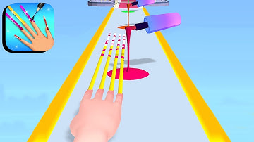 NAIL ART RUN ALL LEVELS GAMEPLAY ANDROID,IOS (PART 7)
