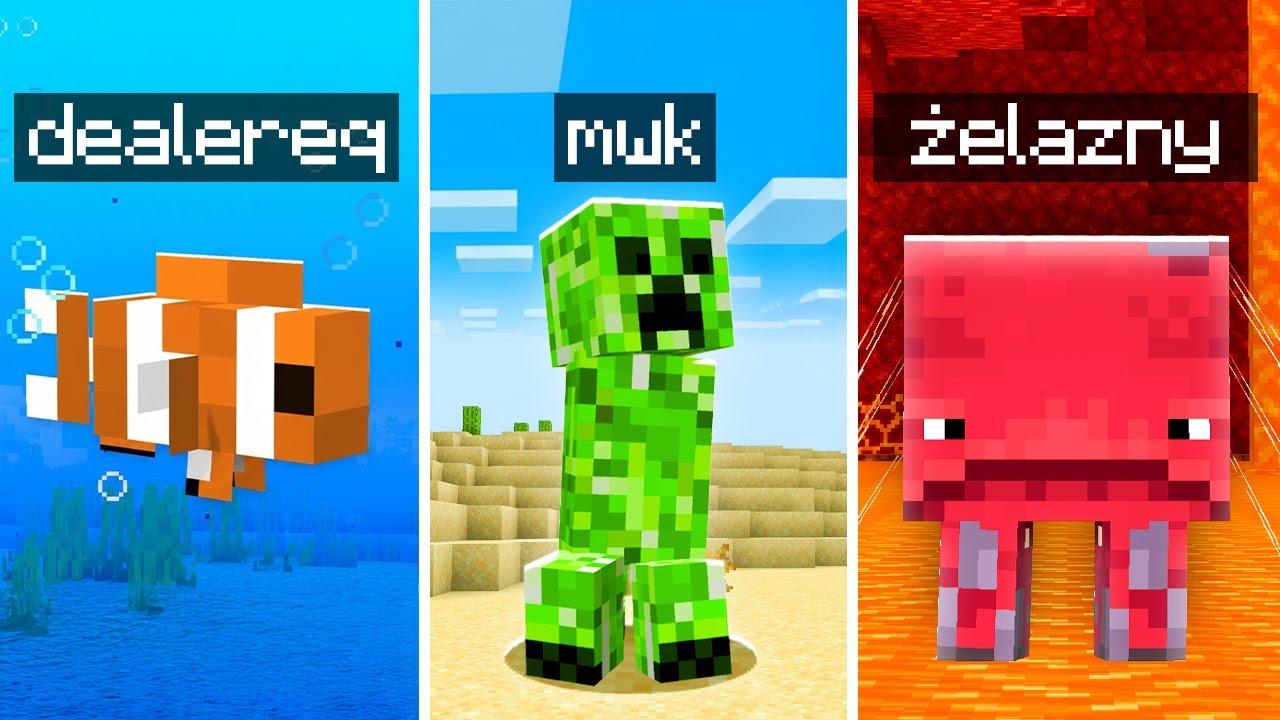 CHOWANY JAKO MOBY w MINECRAFT
