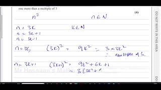 [P2], Edexcel, (GCE), 9MA0\/02, A2, (UK), October 2020, Q16, Proof by Deduction, Multiples of Three