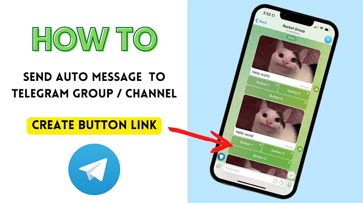 How to send Automatic Message on Telegram Group and Channel | Create Button Link for Telegram Post