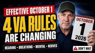 Effective October 1 - 4 More VA Rating Rules Are Changing. Hearing, Breathing, Mental, Nerves.