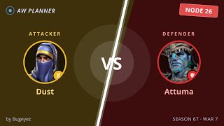 S67 War 7: Dust vs 26 Attuma