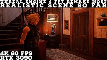 Unreal Engine 4 Environment Final Fantasy 7 Remake PC 4k