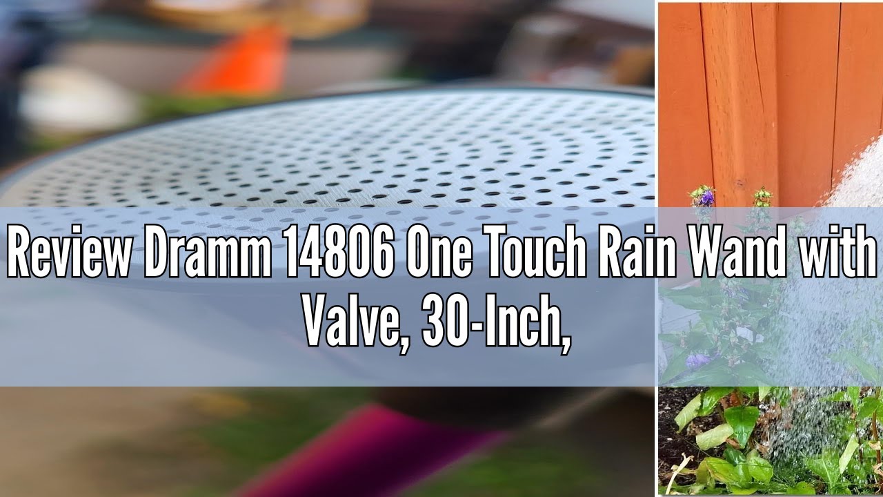 Review Dramm 14806 One Touch Rain Wand with Valve, 30-Inch, Berry
