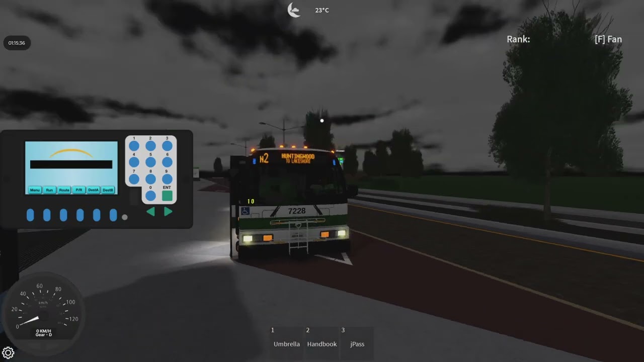 BRT Route N2 to lake shore in a 1998 NovaBus RTS-06 WFD