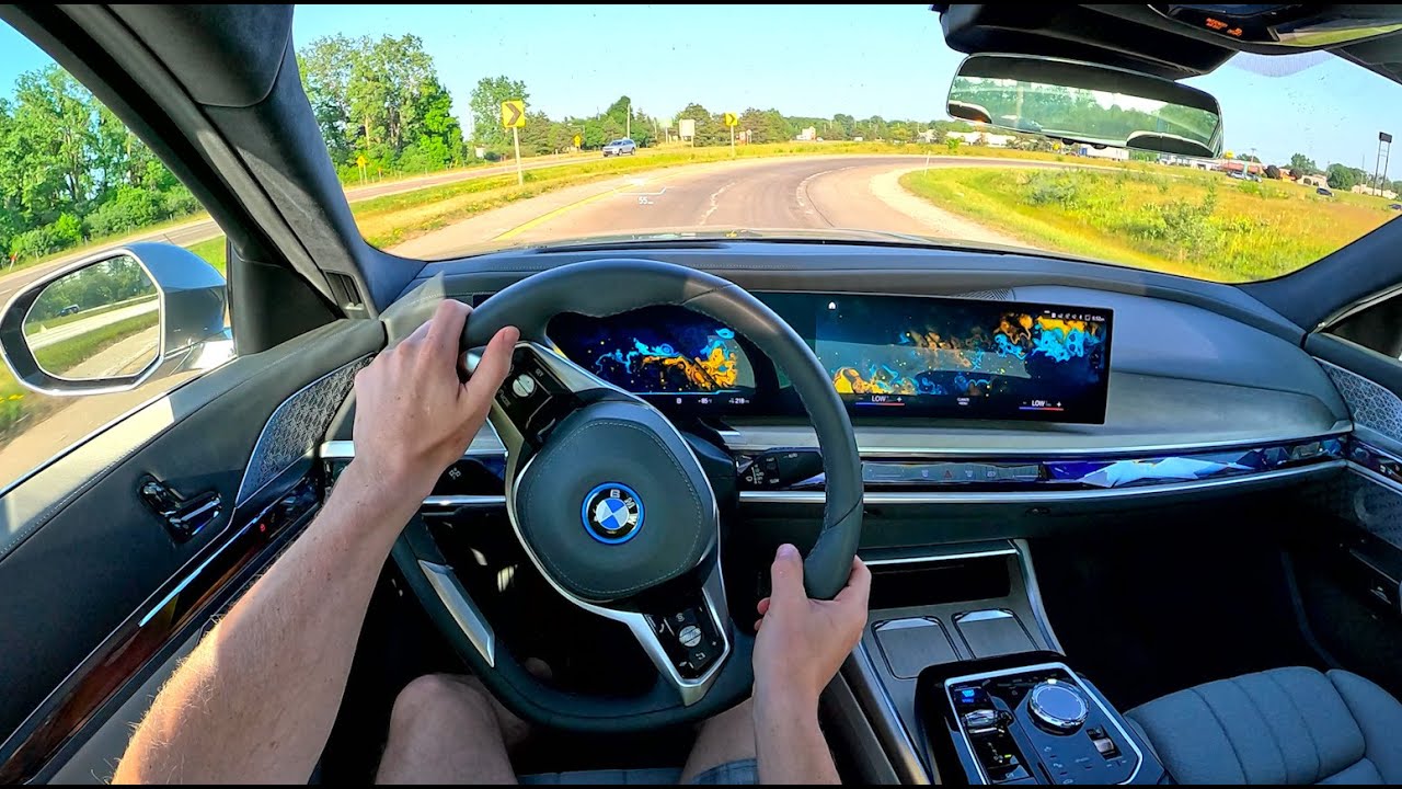 2023 BMW i7   POV Test Drive Binaural Audio