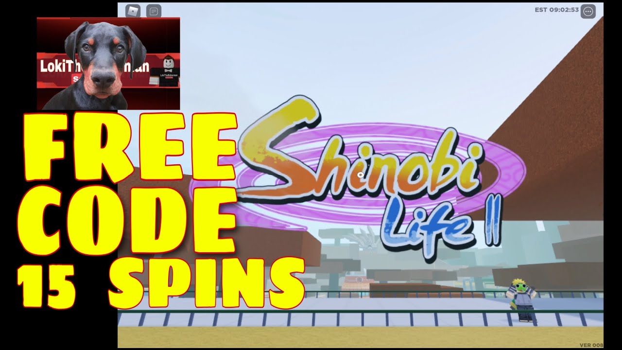 SL2 FREE CODE Shinobi Life 2 gives 15 FREE Spins  |  Roblox