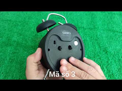 Video Đồng hồ báo thức hai quả chuông LH:0968574100 - youtube