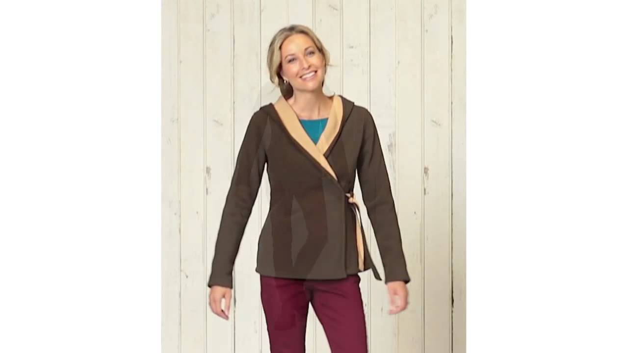 Women's Fleece Wrap Hoodie Jacket Sahalie YouTube