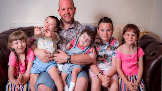 Single Father adopts six disabled kids I would never say never to having another