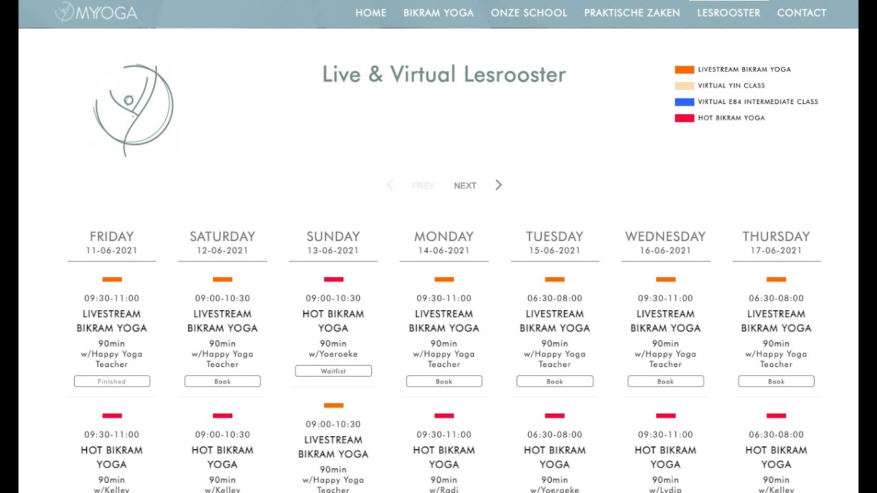 Booking classes online for MyYoga (formerly bikram yoga den haag) YouTube
