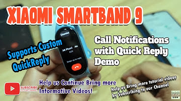 Xiaomi Smartband 9 - Call Notifications with Quick Reply Demo