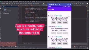 Recycler view Recyclerview (Customize-List) creating Custom Array list and Adapter class part-2