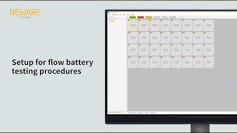 Setup for flow battery testing procedures