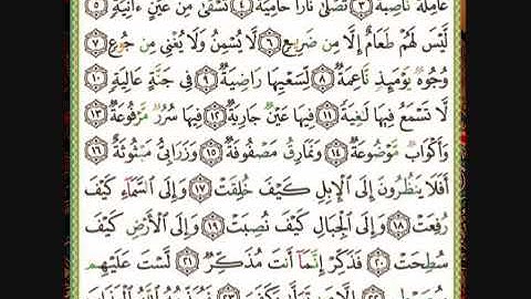 سورة الغاشية مكرره سبع مرات بصوت الشيخ :فارس عباد