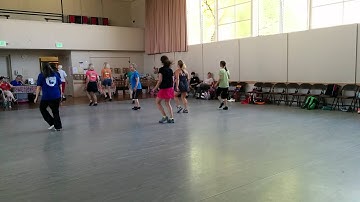 Sarah and Alli and friends dancing to Ian