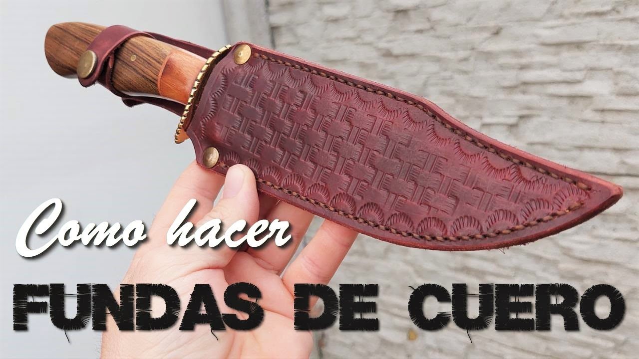 Como hacer Funda de Cuero para Cuchillo -   Estuches para cuchillos,  Funda de cuero, Accesorios de piel