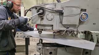 Circle shearing 3mm steel plate in Pullmax P21s
