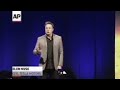 Tesla CEO Elon Musk presented his new Powerwall solar batteries on Thursday. Musk says the batteries - AP Archive