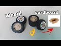 I made car wheel using cardboard