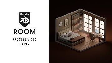 Stylized room in blender | PROCESS VIDEO | PART 2