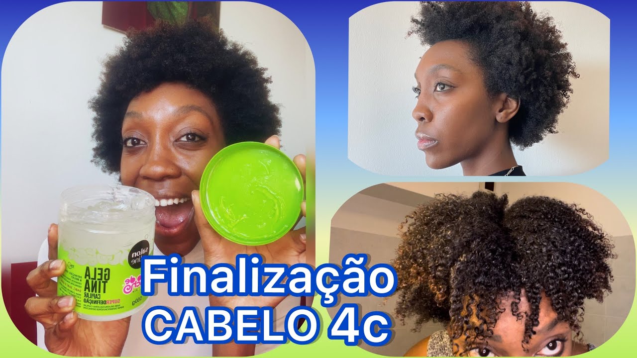 FINALIZAÇÃO COM  GELATINA CABELO 4C