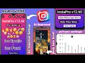 InstaPro v12.60 New Update 🔥| InstaPro ios Emojis & Fonts | InstaPro All Important Settings