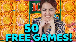 JACKPOT! 50 FREE GAMES on OPULENT PHOENIX Slot Machine in VEGAS! screenshot 5