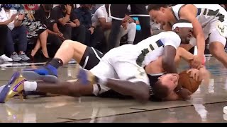 Blake Griffin Fights Bobby Portis In Heated\&Kyrie Irving Loves It!