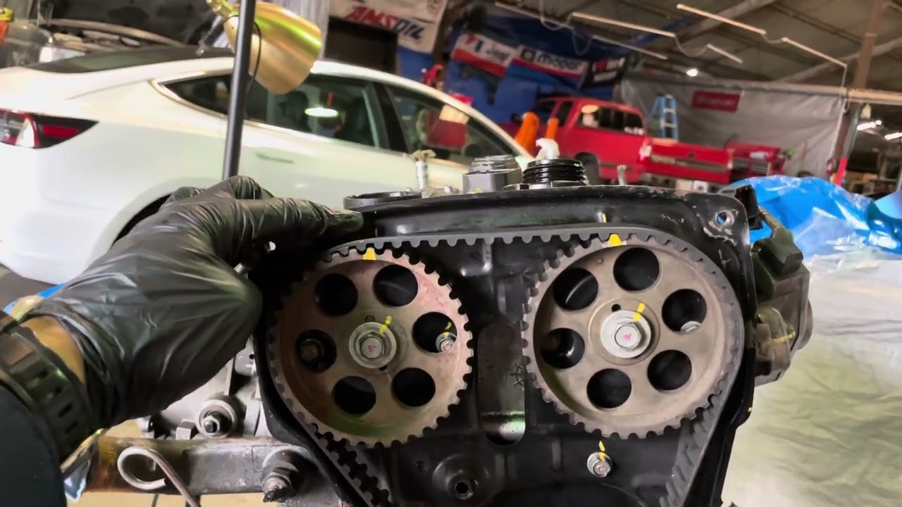 How to check proper timing alignment on 4age motor
