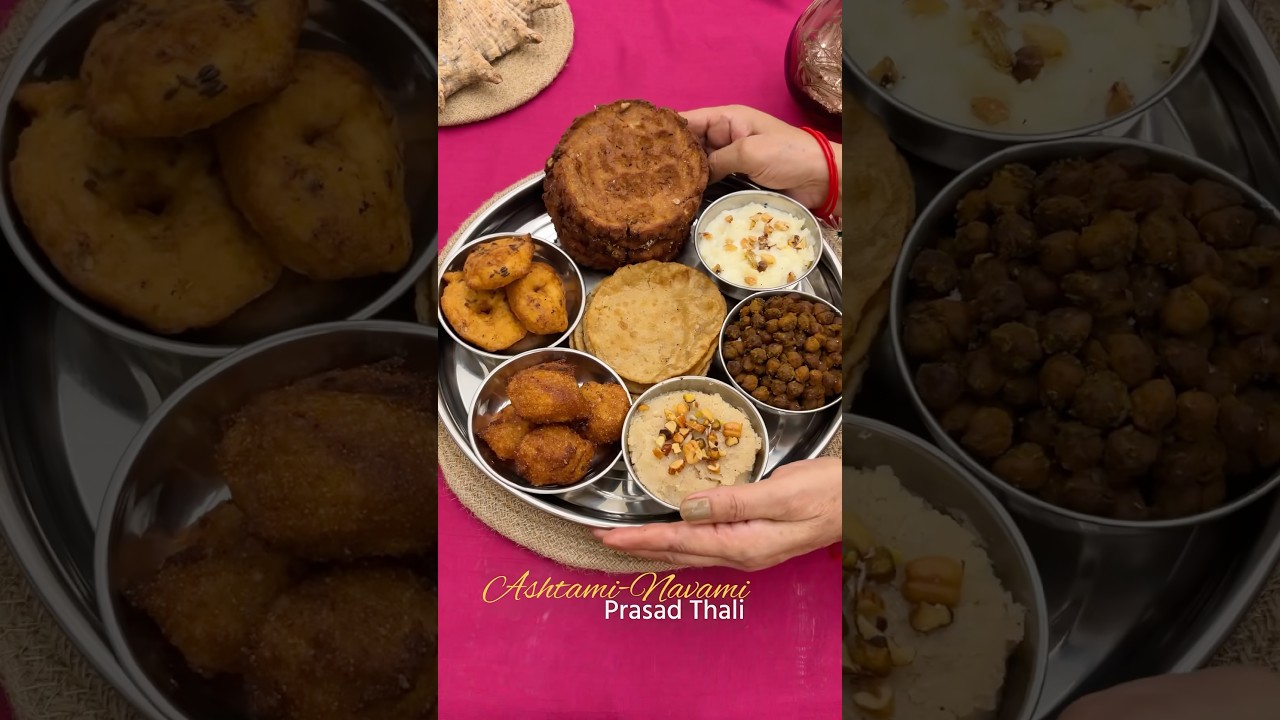 🙏🌺 Ashtami–Navami Prasad Thali | Navratri Special

A tradi