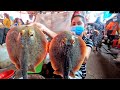 Market Tour - Buy Fresh Sea Food - Buy Stingray From The Market - Stingray Curry Sour Soup Recipe