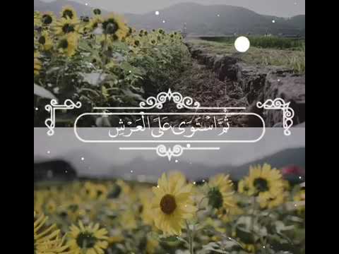 الله الذي رفع السماوات بغير عمد ترونها