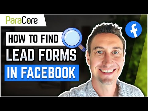 How to Find Lead Forms in Facebook - video from ParaCore